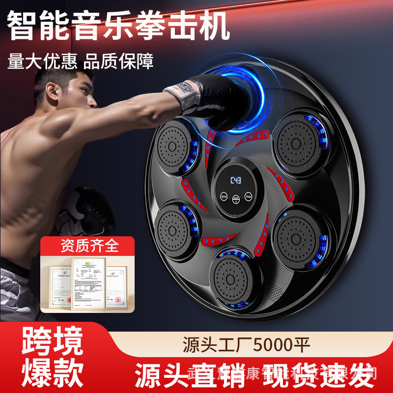 Cross-border Boxing Target Music Boxing Machine Smart Bluetooth Home Custom Boxing Training Equipment Fight Wall Target New