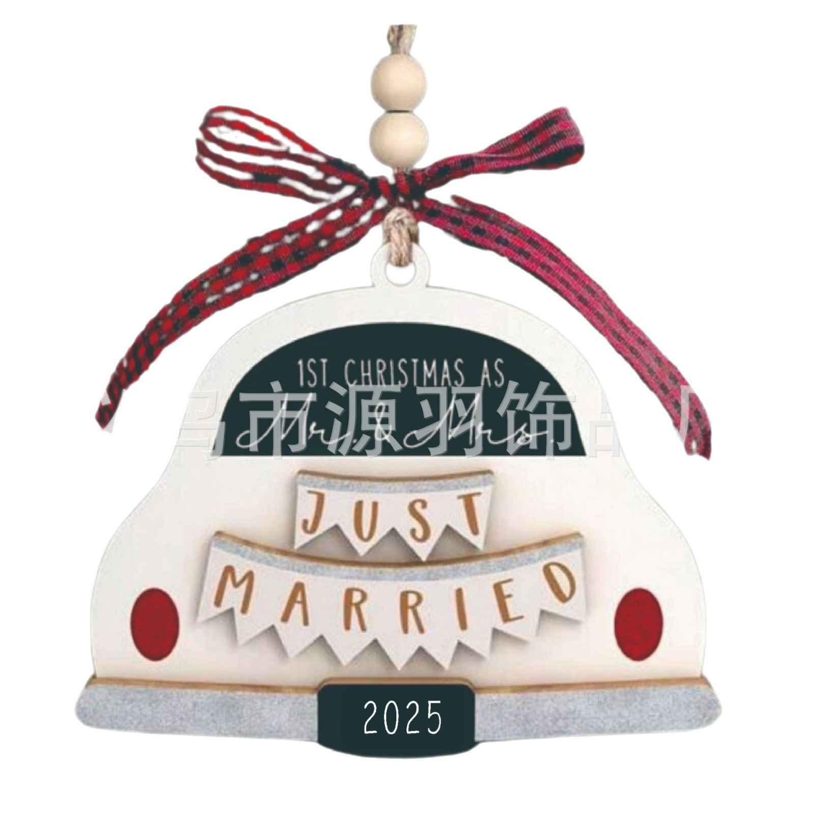 Colgante de árbol de Navidad Merry Mommy y Daddy explosivo transfronterizo para futuros padres