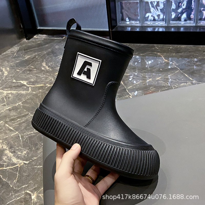 168 블랙 밑단 슈즈 [표준 사이즈]