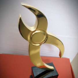 金属奖杯定制  奖杯开模订做 根据logo图片开模研发镀金创意奖杯