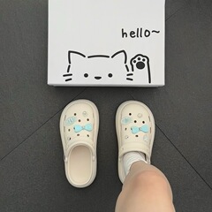Nanbowan 漫画の小さな魚の厚い底は快適さを高め、滑り止めつま先サンダル夏のビーチ休暇下駄