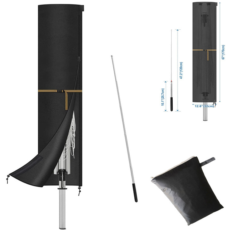 Cross-border Amazon Courtyard Parasol Cover Outdoor Umbrella Dust Cover Oxford Cloth Banana Umbrella Roman Umbrella Cover Cross-border Amazon Courtyard Parasol Cover Outdoor Umbrella Dust Cover Oxford Cloth Banana Umbrella Roman Umbrella Cover