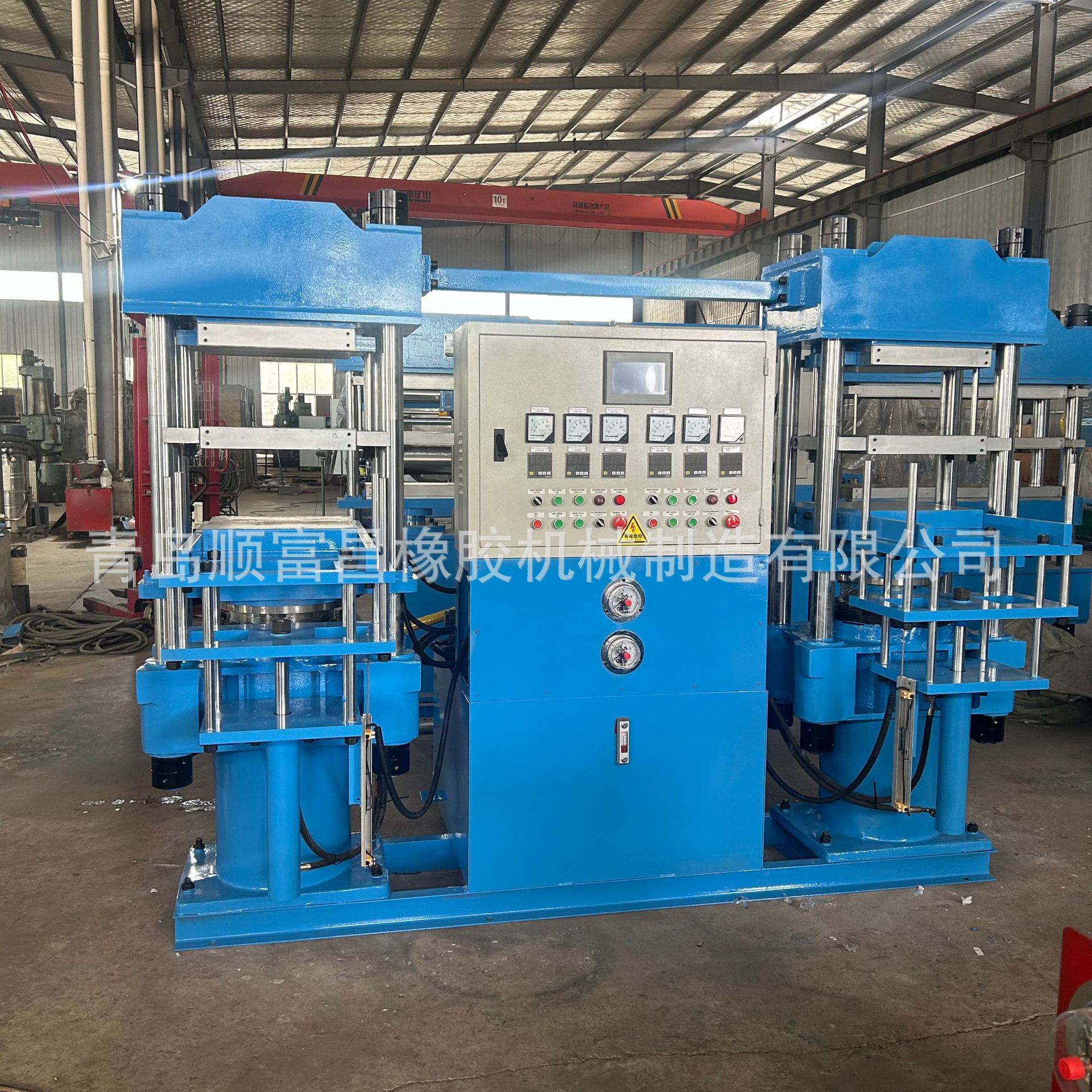 双层自动升降平板硫化机 双联自动升降工作台液压模压硫化机