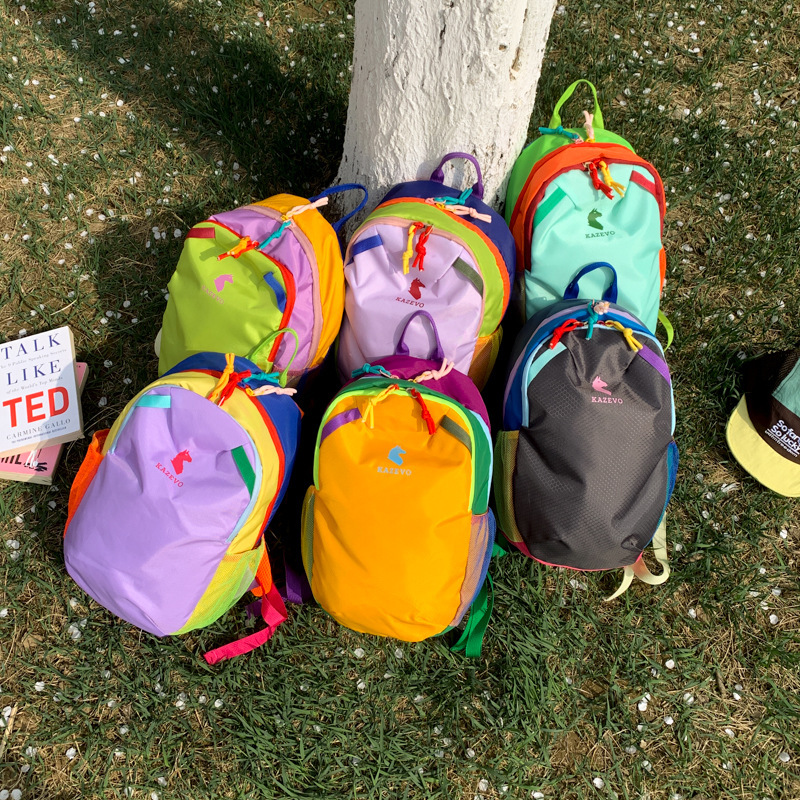 Alpaca 20L Versatile Trendy Outdoor Sports Travel Large Capacity Dopamine Color-Blocking Unisex Backpack