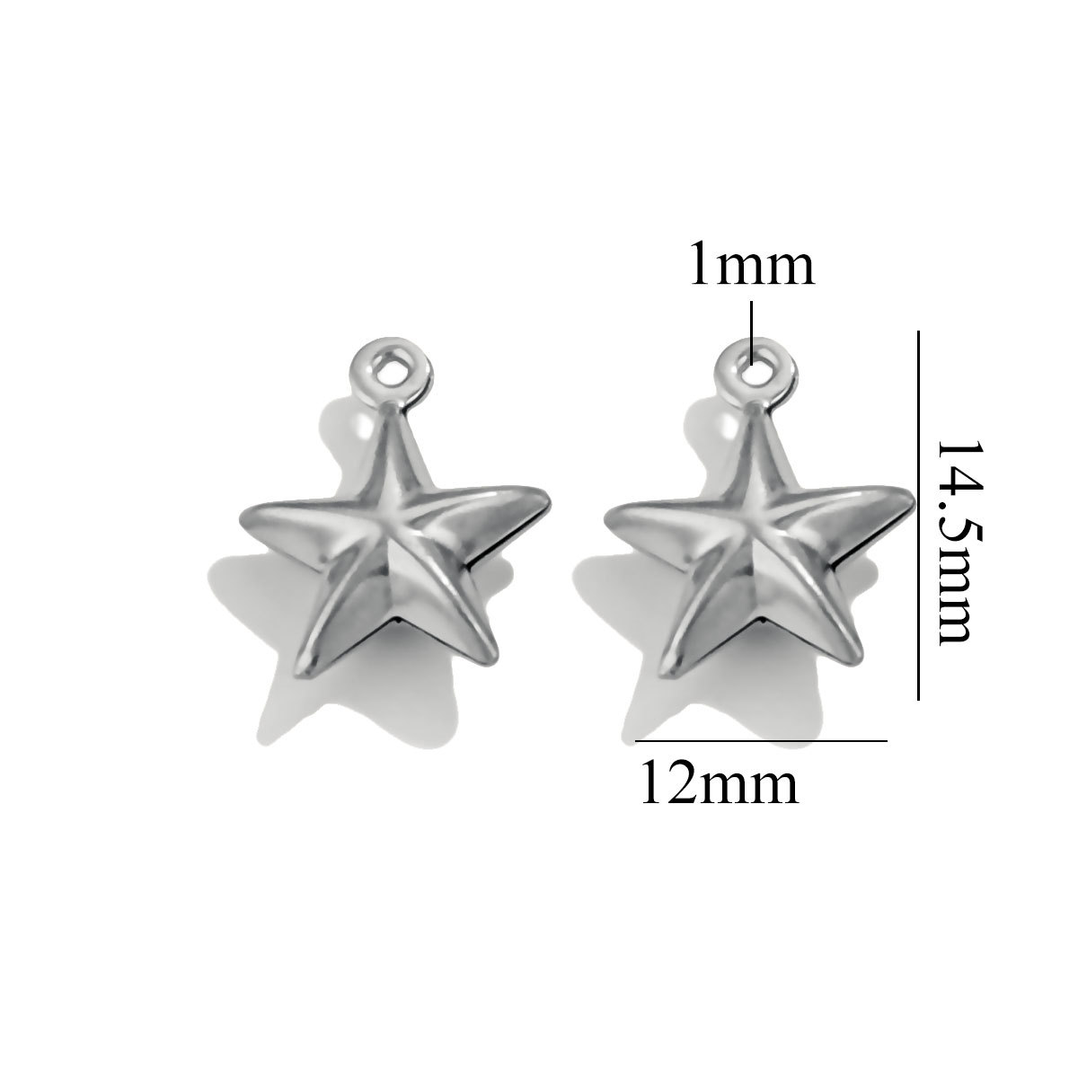 Conchas marinas transfronterizas de acero inoxidable chapado en oro 18K amor pequeño colgante pulsera joyería DIY colgante hecho a mano al por mayor