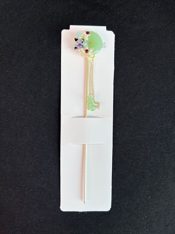 清冷感合金流苏发簪女高级感簪子复古气质发钗新中式古风汉服发饰|undefined