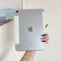 适用iPad Pro11Y折搭扣保护套Air6/54磨砂亚克力10.2防弯摔壳11代