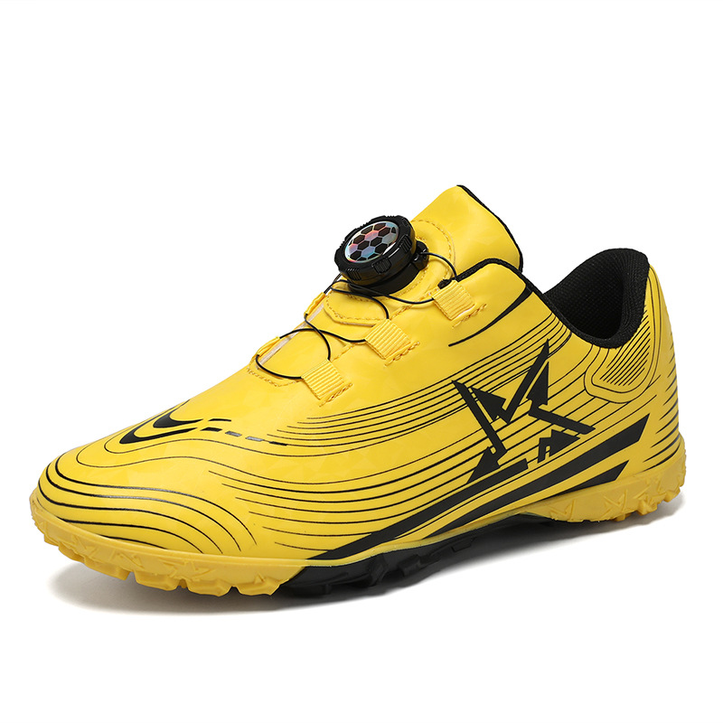 Baochuan2025 nuevos zapatos de fútbol para niños botón giratorio para niños TF zapatos de entrenamiento de fútbol transfronterizos