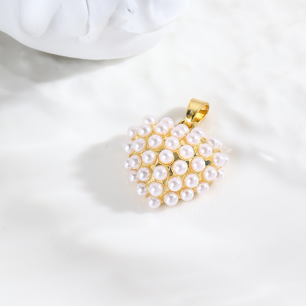 10g Weight Pendant Jewelry Making Type 30 * 20mm Jewelry Making Size Artificial Pearls Inlay Material DIY Jewelry Accessories Classification 1 Piece Quantity Artificial Pearl, Copper Material Star, Heart Shape Pattern All Seasons Season Plating Design Casual Style 1 Piece 30 * 20mm Artificial Pearl Copper Artificial Pearls Star Heart Shape Pendant 14