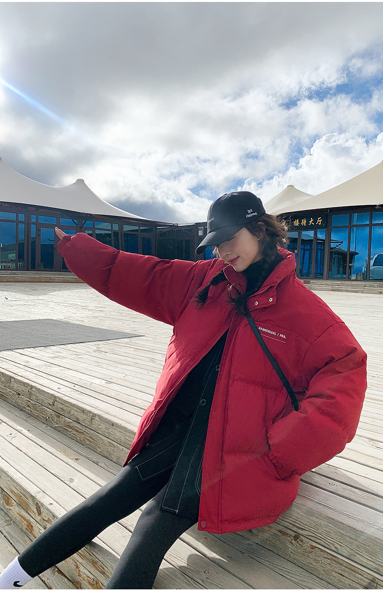 2023 inverno nuovo coreano allentato giù cappotto di cotone da donna di media lunghezza casual grande cappotto di cotone cappotto di cotone cappotto caldo_voghion.com