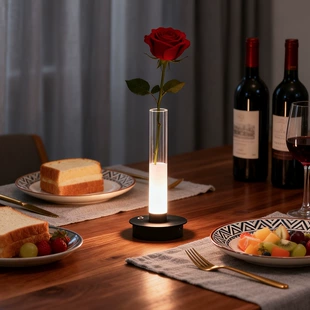 Настольная LED-лампа-ваза для цветов аккумулятор декор