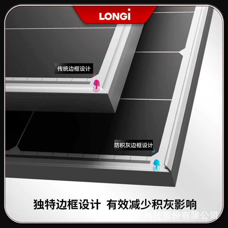 Panel solar fotovoltaico de LONGI Hi-MO X10 Jizhijia 640 - 670W diseño anti-polvo oficial de auto-explotación