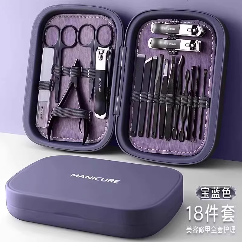 Cuchara de orejas cortadora de uñas regalos para niños y niñas un conjunto completo de pedicurador profesional cortador de uñas conjunto de pinzas de uñas image 11