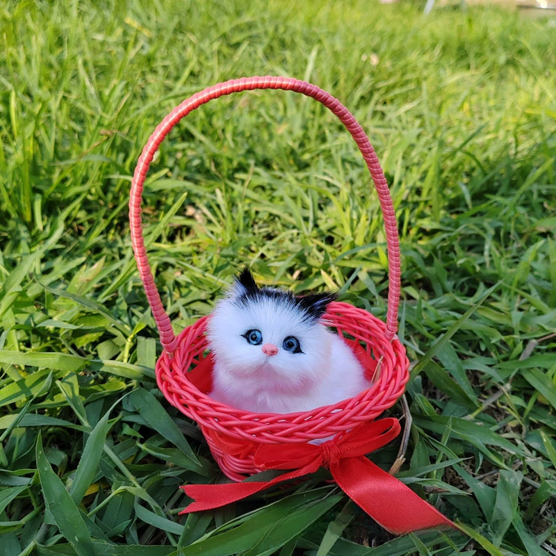 Реалистичная игрушка, корзина, модель животного