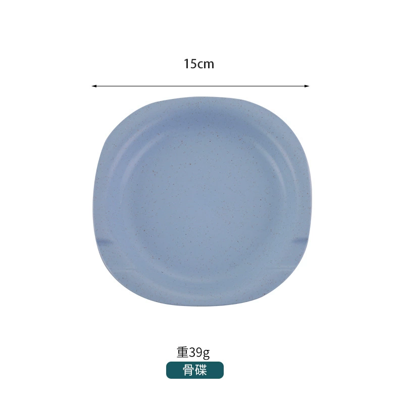 Children's Tableware Set, Wheat Straw Fiber, 6-Piece Fall-Proof Dinnerware for Home
