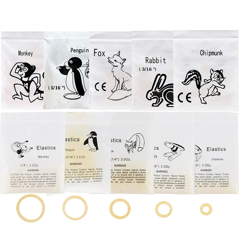 Banda de goma de ortodoncia Banda de goma de corrección dental Banda de goma de ortodoncia Banda de goma de corrección 100 paquetes