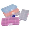 Detachable plastic storage system, earrings, beads, ring, small accessory, storage box, 10 cells