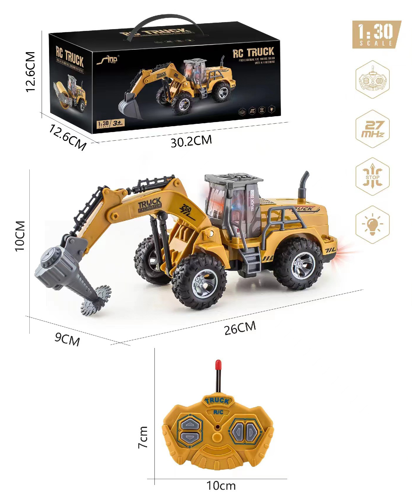 JH74-2D Four-pass remote control cutting engineering vehicle