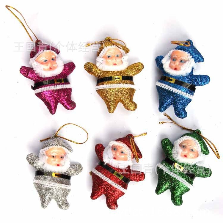 Decoraciones de Navidad Campana arco Santa Claus Árbol de Pino Estrella Superior del árbol de Navidad adornos