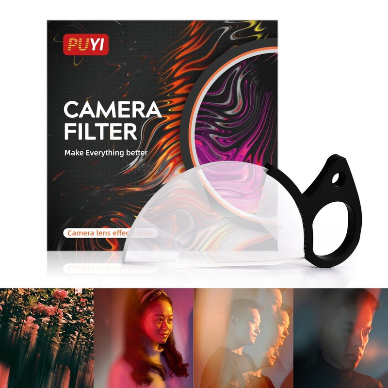 Handheld cleft diopter filter photography foreground blur glass props kaleidoscope prism camera accessories