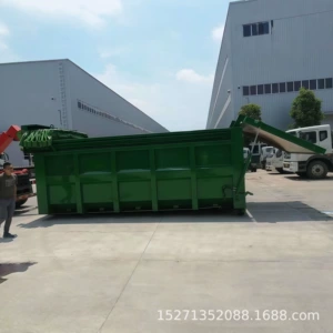 Trash Cans, Sanitation Mobile Vehicle-Mounted Trash Bins, Stainless Steel Hook-Arm Waste Collection Bins, Ready Stock Available