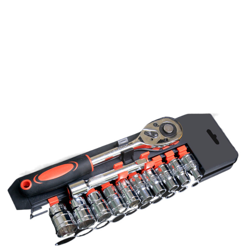 래칫 소켓 렌치 세트 범용 렌치 다기능 외부 육각 빠른 렌치 케이싱 자동 수리 도구 세트