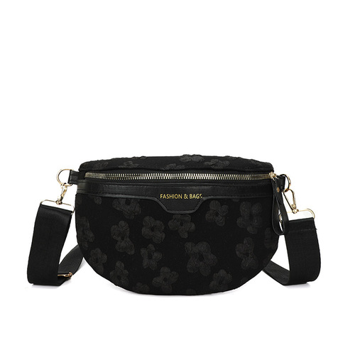 New  Embroidered Fashion Universal Trend Minimalist Spring Summer Crossbody Bag Bust Bag Waist Bag Wholesale