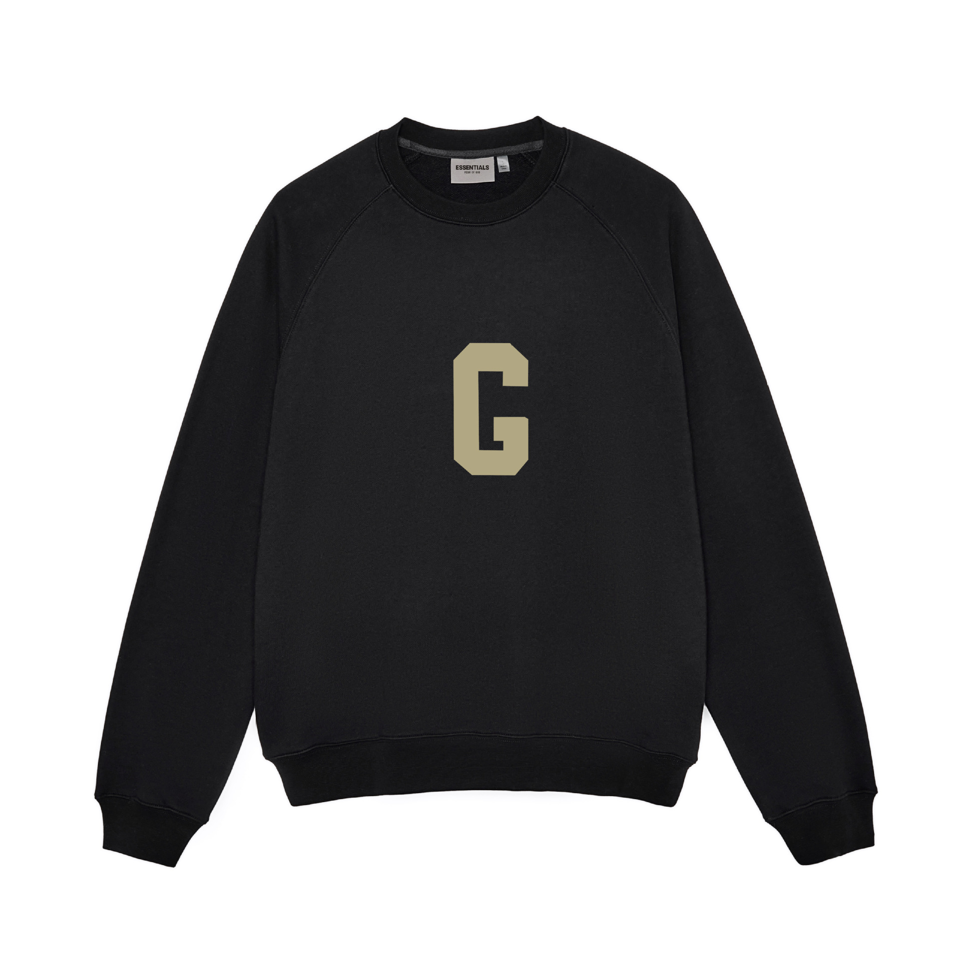 FOG ESSENTIALSZONE G Letter Flocking Printed Fashionable Sweatshirt Season 7 Main Line High Street Loose for Men and Women