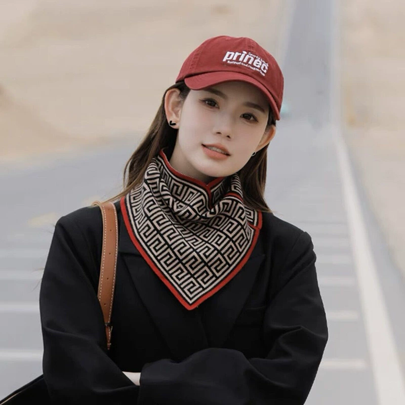 Тысяча птичьих сеток женский трикотажный теплый треугольный шарф модный дикий чехол для защиты от холода маленький шарф треугольный шарф