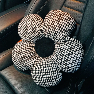 Handbrake Cushion, Sürətlər qutusu və əl tormozu başlıqları - houndstooth-flower-black-waist-1
