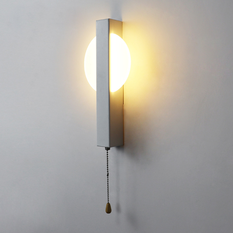 Transfronterizos modernos y simples LED interior lámpara de pared interior decoración del hogar dormitorio cabecera lámpara de cama habitación de hotel puede girar cabecera lámpara de pared