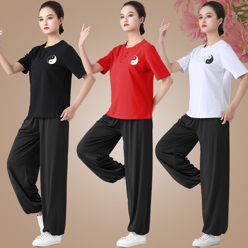 Tai Chi clothing chinese kungfu practice clothing female Chinese style martial arts uniforms male suit wushu performance suits