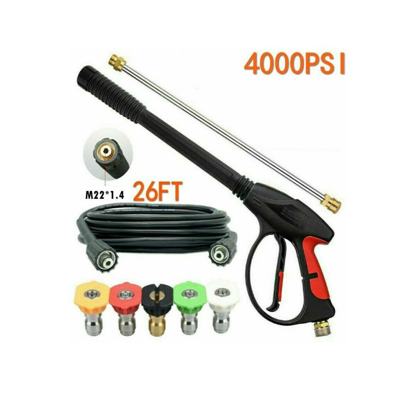 高压动力清洗机喷枪棒喷枪喷嘴头软管套件 M22-14mm