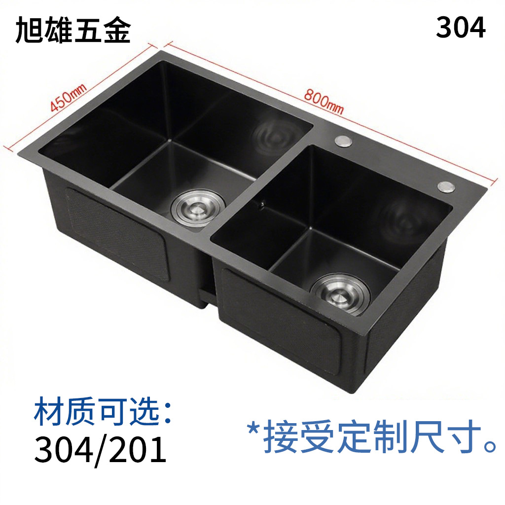 Cocina de acero inoxidable lavabo de acero inoxidable lavabo de doble ranura de una sola ranura lavabo integral espesado lavabo manual lavabo de platos