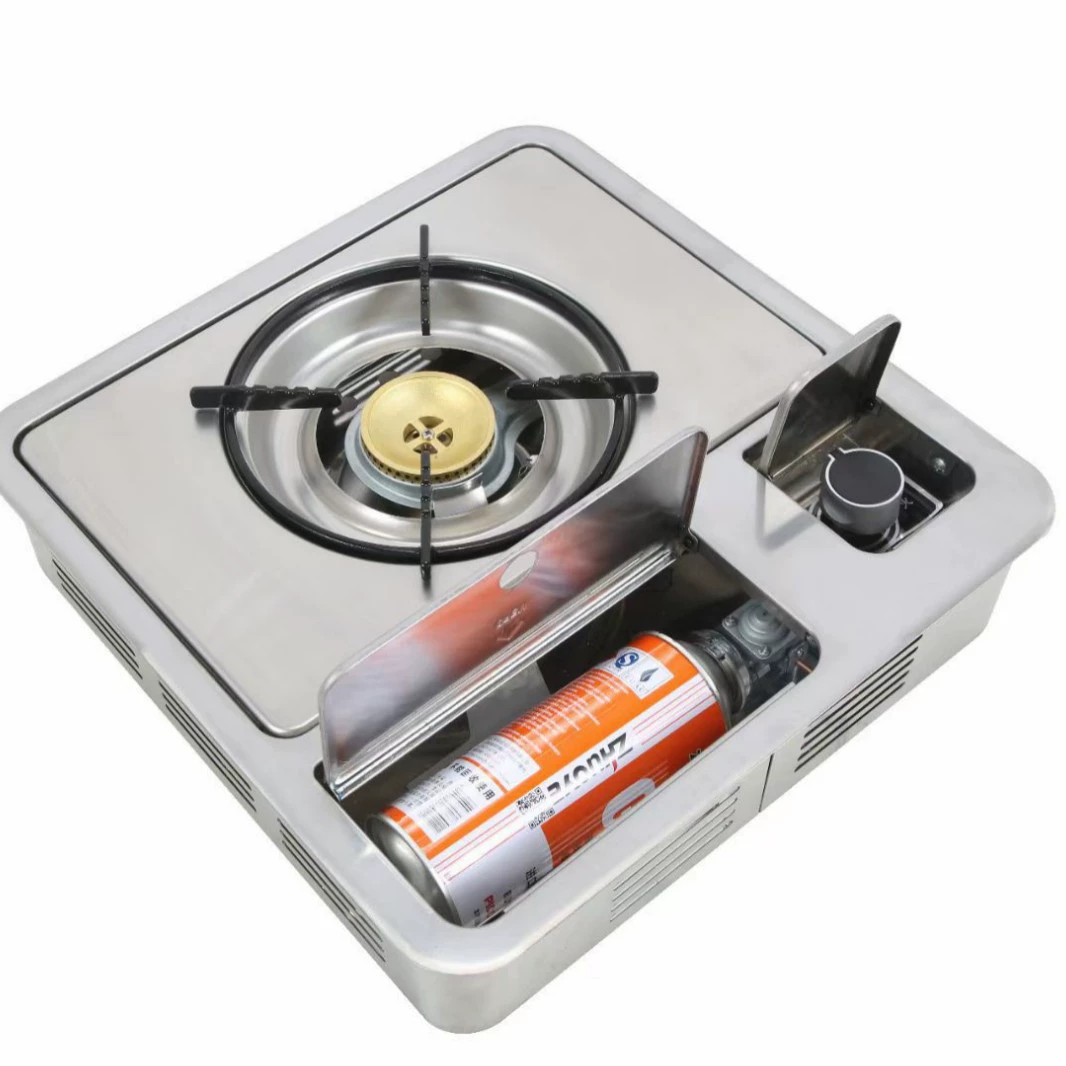 Плитa для горячего шпика с двойной бутылкой cassette stove с большой мощностью гриля барбекю пламени защита портативная газовая плита для горячего горшка инфракрасная