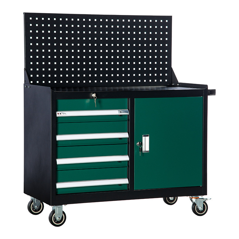 车铣机床工具车五金加厚汽修收纳储物柜多功能 四抽屉移动工具车