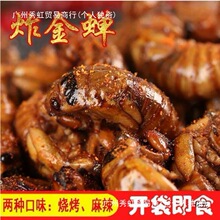 山东特产知了猴10金蝉香辣知了下酒菜即食新鲜现炸只0炸油炸蝉蛹