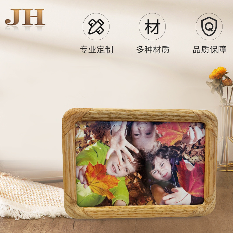 Huanghua pear rounded photo frame modern classic fashion high-end wind desk writing desk vertical factory direct wholesale