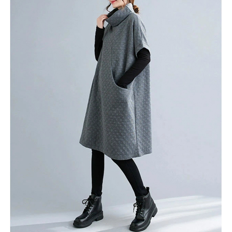 2025 Foreign Trade Cash Payment Japan and Korea Autumn and Winter Dresses, Jackets, Vest Dresses, Women's Slimming Sweatshirts, Pullovers, Trendy