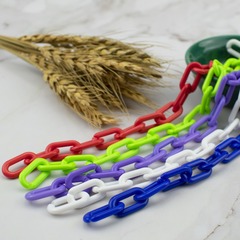 Acrylic plastic solid color colorful 11*20 chain U-shaped buckle open ring jewelry glasses chain chain accessories