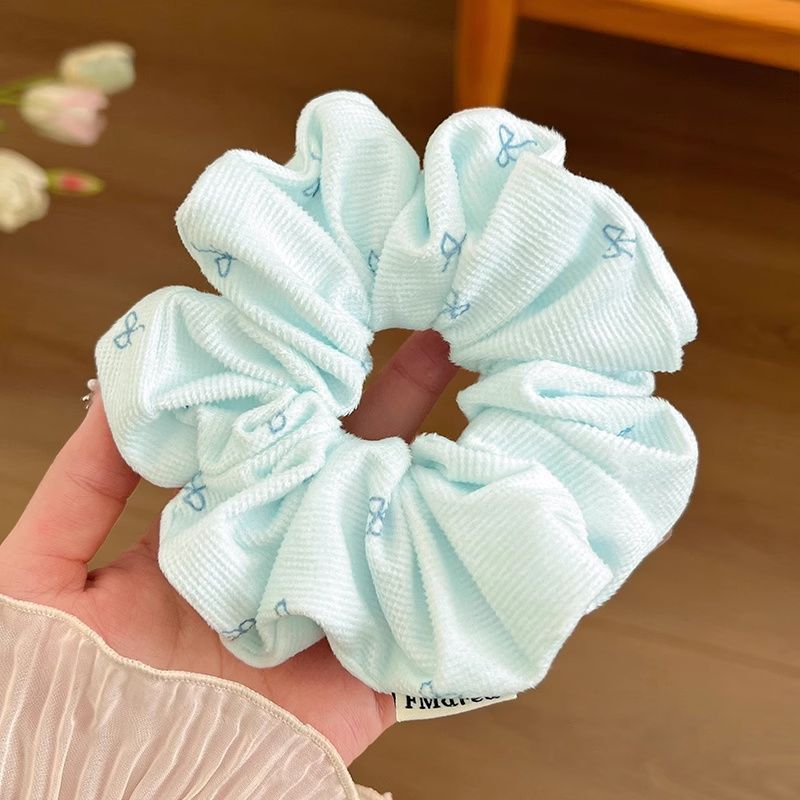 Coreano de encaje a cuadrícula anillo de cabello de intestino para mujeres 2026 nuevo estilo de cabello in-viento de gran tamaño bolas de cabello flor de tocado