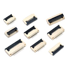 FFC/FPC扁平电缆线插座0.5MM连接器 抽屉翻盖式上下接8/10/20~60P