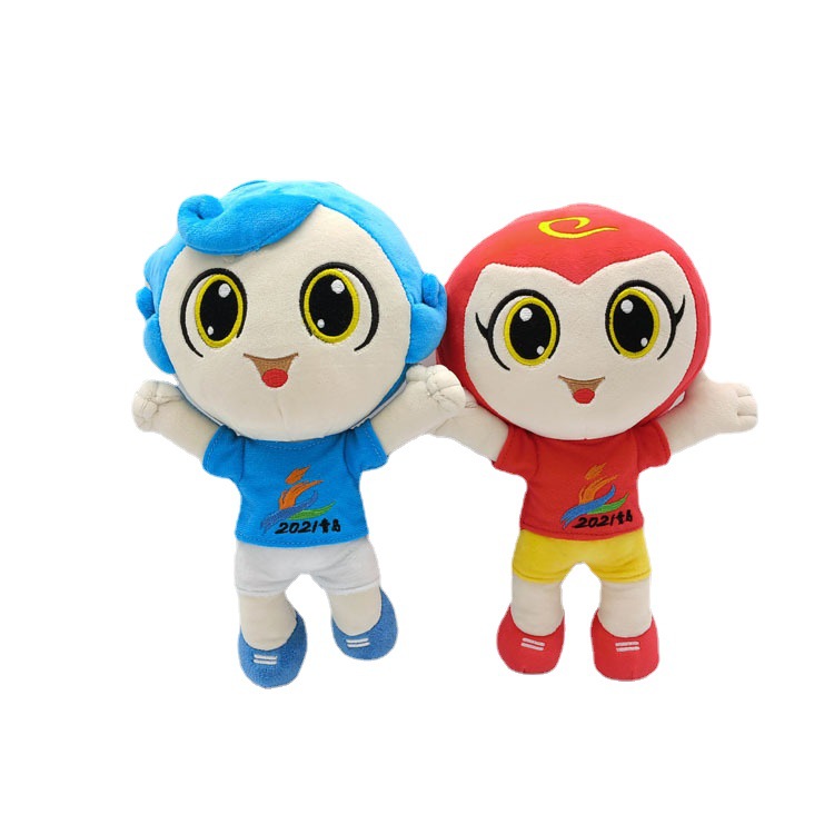 厂家设计加工赛事活动毛绒玩具玩偶定制企业公司吉祥物公仔加logo