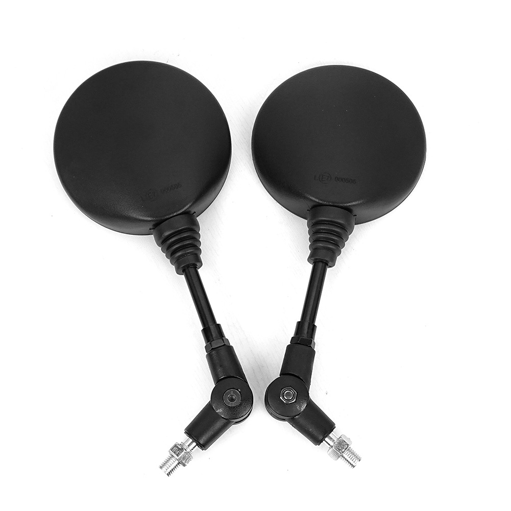 Motorcycle Modified Rearview Mirror with Large Folding Reflective Surface, Manufacturer's Best-Selling Round Foldable Rearview Mirror