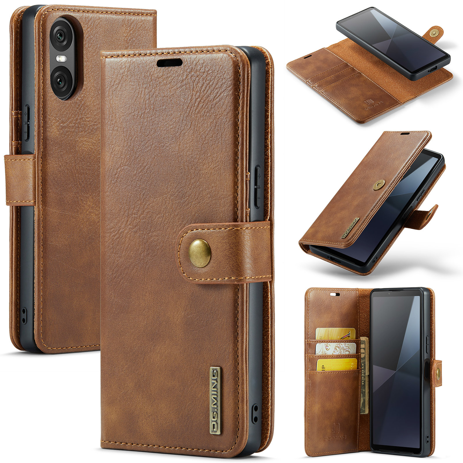 For Sony Xperia 10 VI Mobile Phone Case Xperia 1 VI 2-in -1 Split Leather Case 2024_voghion.com