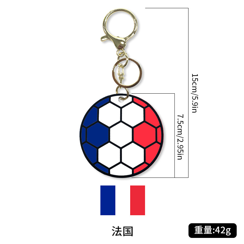 Amazon venta caliente de fútbol deportivo llavero colgante material de silicona bolsas de fútbol de dibujos animados decoración llave de regalo image 11