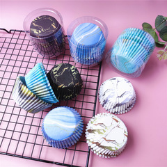 Snow Maiden Paper Plate Round Large Baking Marble Pattern Geometric Pattern Cake Plate Hug Roll Paper Plate 100