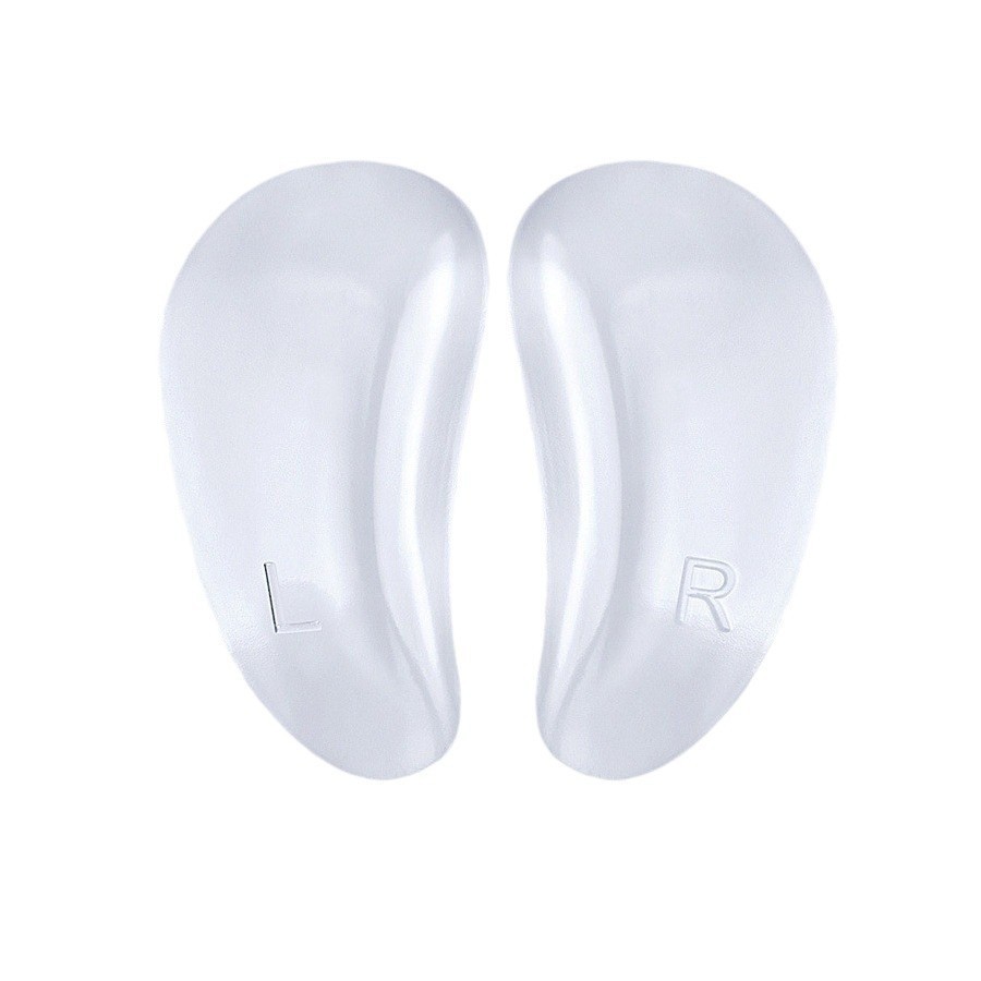 Silicone para adultos y niños pequeños soporte de arco plano corrección plantilla antideslizante amortiguador almohadilla de arco gel almohadilla de corazón