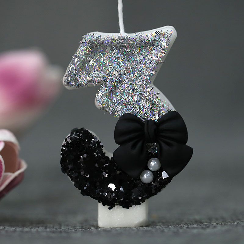 Vela de cumpleaños transfronteriza e-commerce creativo vela digital arco perla Vela decorativa para AliExpress Amazon