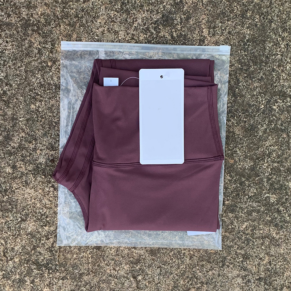 LULU ヨガパンツ 両面起毛 スリムフィット ヌード ハイウエスト スポーツパンツ 高弾性 桃尻 吸湿通気性 9点パンツ